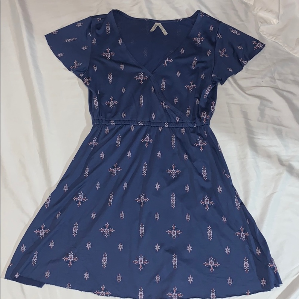 Short Flowy Blue Dress (S)